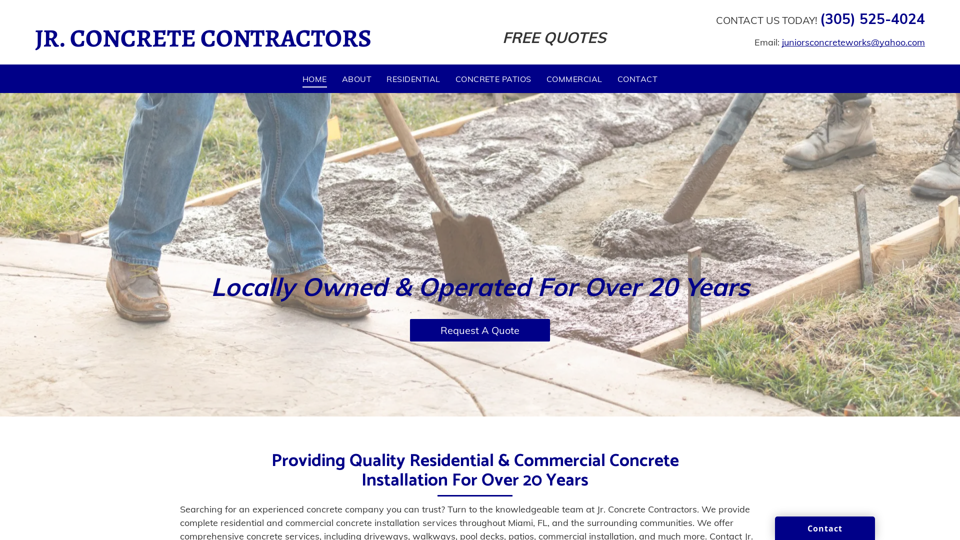 JR. Concrete Contractors